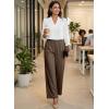 image:imageEVALESS Womens Dress Pants High Waisted Business Casual Work Office TrousersDark Khaki