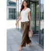image:imageEVALESS Womens Dress Pants High Waisted Business Casual Work Office TrousersDark Khaki