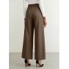 image:imageEVALESS Womens Dress Pants High Waisted Business Casual Work Office TrousersDark Khaki