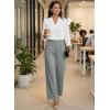 image:imageEVALESS Womens Dress Pants High Waisted Business Casual Work Office TrousersMedium Grey