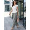 image:imageEVALESS Womens Dress Pants High Waisted Business Casual Work Office TrousersMedium Grey