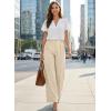 image:imageEVALESS Womens Dress Pants High Waisted Business Casual Work Office TrousersParchment