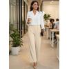 image:imageEVALESS Womens Dress Pants High Waisted Business Casual Work Office TrousersParchment