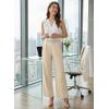 image:imageEVALESS Womens Dress Pants High Waisted Business Casual Work Office TrousersParchment