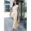 image:imageEVALESS Womens Dress Pants High Waisted Business Casual Work Office TrousersParchment