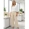 image:imageEVALESS Womens Dress Pants High Waisted Business Casual Work Office TrousersParchment