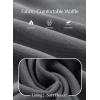 image:imageEVALESS Womens Fleece Lined Pants Wide Leg High Waisted Knit Palazzo Pants Business Casual Work Trousers with PocketsDark Grey