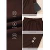 image:imageEVALESS Capris Pants for Women Spring Summer Casual Loose Drawstring Elastic High Waist Lounge Cropped TrousersBrown