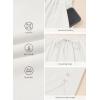 image:imageEVALESS Capris Pants for Women Spring Summer Casual Loose Drawstring Elastic High Waist Lounge Cropped TrousersWhite