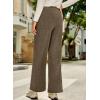 image:imageEVALESS Women Corduroy Pants Wide Leg Casual High Waisted Straight Leg Baggy TrousersDesert Palm