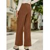 image:imageEVALESS Women Corduroy Pants Wide Leg Casual High Waisted Straight Leg Baggy TrousersThai Curry