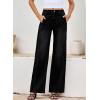 image:imageEVALESS Womens High Waisted Wide Leg Jeans Stretchy Boyfriend Loose Straight Denim PantsBlack