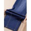 image:imageEVALESS Womens High Waisted Wide Leg Jeans Stretchy Boyfriend Loose Straight Denim PantsReal Teal