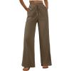 image:imageEVALESS Women Corduroy Pants Wide Leg Casual High Waisted Straight Leg Baggy TrousersDesert Palm