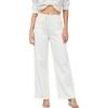 image:imageEVALESS Womens Wide Leg Jeans Summer Lightweight High Waisted Straight Leg Baggy Drawstring Denim PantsWhite
