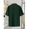 image:imageEVALESS Blouses for Women Dressy Casual Summer Short Sleeve Button Down Shirts Business Work TopsBlackish Green