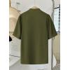 image:imageEVALESS Blouses for Women Dressy Casual Summer Short Sleeve Button Down Shirts Business Work TopsJungle Green