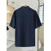image:imageEVALESS Blouses for Women Dressy Casual Summer Short Sleeve Button Down Shirts Business Work TopsNavy Blue