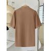 image:imageEVALESS Blouses for Women Dressy Casual Summer Short Sleeve Button Down Shirts Business Work TopsSmoke Gray