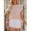 image:imageEVALESS Womens Short Sleeve T Shirts Crewneck Color Block Ribbed Knit Tee Blouses 2026 Trendy Summer TopsA Light Khaki