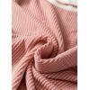 image:imageEVALESS Womens Short Sleeve T Shirts Crewneck Color Block Ribbed Knit Tee Blouses 2026 Trendy Summer TopsApricot Brandy