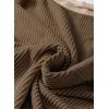 image:imageEVALESS Womens Short Sleeve T Shirts Crewneck Color Block Ribbed Knit Tee Blouses 2026 Trendy Summer TopsBrown