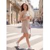 image:imageEVALESS Dresses for Women 2026 Spring Summer Casual Beach Dresses Sleeveless CutOut Mini Dress Crewneck Vacation OutfitsNew Apricot