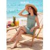 image:imageEVALESS Dresses for Women 2026 Spring Summer Casual Beach Dresses Sleeveless CutOut Mini Dress Crewneck Vacation OutfitsNew Green