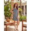 image:imageEVALESS Dresses for Women 2026 Spring Summer Casual Beach Dresses Sleeveless CutOut Mini Dress Crewneck Vacation OutfitsNew Grey