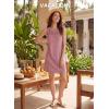 image:imageEVALESS Dresses for Women 2026 Spring Summer Casual Beach Dresses Sleeveless CutOut Mini Dress Crewneck Vacation OutfitsNew Rose