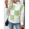 image:imageEVALESS Short Sleeve Sweater for Women Crewneck Color Block Knit Tops 2026 Summer Trendy Cap Sleeve Sweater VestLight Green