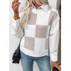 image:imageEVALESS Short Sleeve Sweater for Women Crewneck Color Block Knit Tops 2026 Summer Trendy Cap Sleeve Sweater VestWhite