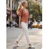 image:imageEVALESS Blouses for Women Dressy Casual Summer Button Down Shirts Short Sleeve Business Work TopsFlamingo