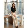 image:imageEVALESS Wool Blend Cardigan Sweaters for Women Lightweight Short Sleeve Cardigans Summer Outfits Trendy Button Down SweaterBlack