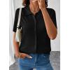image:imageEVALESS Wool Blend Cardigan Sweaters for Women Lightweight Short Sleeve Cardigans Summer Outfits Trendy Button Down SweaterBlack