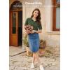 image:imageEVALESS Wool Blend Cardigan Sweaters for Women Lightweight Short Sleeve Cardigans Summer Outfits Trendy Button Down SweaterGreen