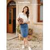 image:imageEVALESS Wool Blend Cardigan Sweaters for Women Lightweight Short Sleeve Cardigans Summer Outfits Trendy Button Down SweaterWhite