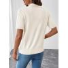 image:imageEVALESS Wool Blend Cardigan Sweaters for Women Lightweight Short Sleeve Cardigans Summer Outfits Trendy Button Down SweaterWhite