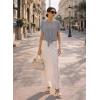 image:imageEVALESS Womens Tops Summer Cap Sleeve Tie Front Shirts 2026 Business Casual Work BlousesLight Grey