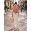 image:imageEVALESS Womens Tops Summer Cap Sleeve Tie Front Shirts 2026 Business Casual Work BlousesMineral Red