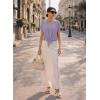 image:imageEVALESS Womens Tops Summer Cap Sleeve Tie Front Shirts 2026 Business Casual Work BlousesOrchid Petal
