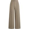 image:imageEVAELSS Wide Leg Pants Women Straight Elastic High Waisted Work Slacks Business Casual Pleated Dress Pants TrousersGreyish Green