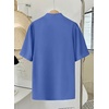 image:imageEVALESS Blouses for Women Dressy Casual Summer Short Sleeve Button Down Shirts Business Work TopsBlue
