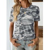 image:imageEVALESS Womens Summer Tops Casual Graphic Tees Crewneck Short Sleeve Shirts Spring 2026 Fashion T Shirts3a Light Gray Camo