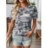 image:imageEVALESS Womens Summer Tops Casual Graphic Tees Crewneck Short Sleeve Shirts Spring 2026 Fashion T Shirts3a Light Gray Camo