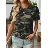 image:imageEVALESS Womens Summer Tops Casual Graphic Tees Crewneck Short Sleeve Shirts Spring 2026 Fashion T Shirts5a Green Camo