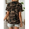 image:imageEVALESS Womens Summer Tops Casual Graphic Tees Crewneck Short Sleeve Shirts Spring 2026 Fashion T Shirts6a Red Brown Camo