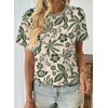 image:imageEVALESS Womens Summer Tops Casual Graphic Tees Crewneck Short Sleeve Shirts Spring 2026 Fashion T ShirtsGreen Floral