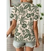 image:imageEVALESS Womens Summer Tops Casual Graphic Tees Crewneck Short Sleeve Shirts Spring 2026 Fashion T ShirtsGreen Floral