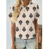image:imageEVALESS Womens Summer Tops Casual Graphic Tees Crewneck Short Sleeve Shirts Spring 2026 Fashion T ShirtsKhaki
